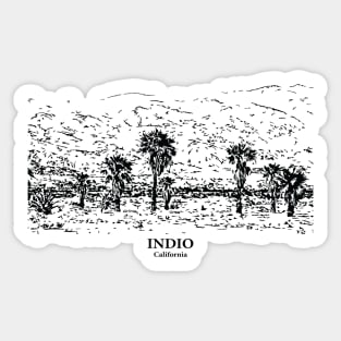 Indio - California Sticker